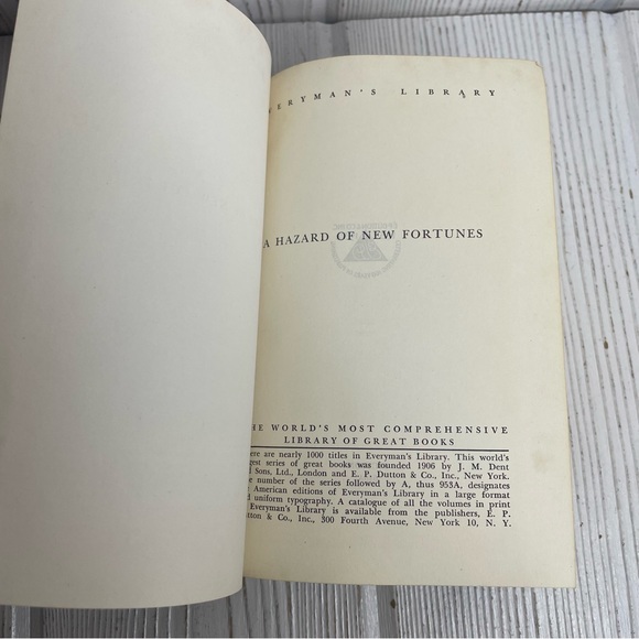 A Hazard of New Fortunes (William Dean Howells, 1952 HC) Everyman's Library - Picture 5 of 12